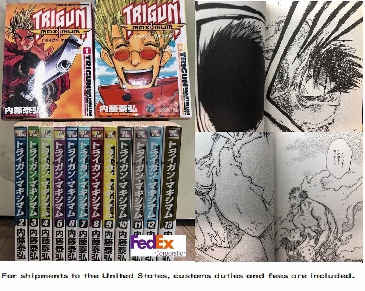 TRIGUN MAXIMUM Vol.1-14 Complete Set Manga comics Yasuhiro Naito