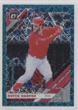 2019 Panini Donruss Optic Teal Velocity Prizm 24/35 Bryce Harper #183 0u1n
