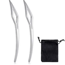 Willbond 2 Pieces Sisterlocks Locking Tool Interlocking for Locs Silver 