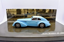 Minichamps Alfa Romeo 8C 2900 Lungo 1:43 Diecast Car Model With Display Case Blu