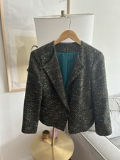 ANN TAYLOR Vintage Wool Blend Tweed Fall Preppy Blazer Size 8