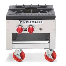 American Range SPSH-18 18" Low Profile Stainless Gas Stock Pot Range