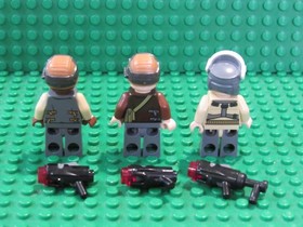 Lot of 3 LEGO Star Wars Minifigures Rebel Trooper 75164 blasters ML66