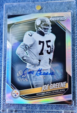 2025 Panini Prizm Black Silver Joe Greene Pittsburgh Steelers #122 Auto