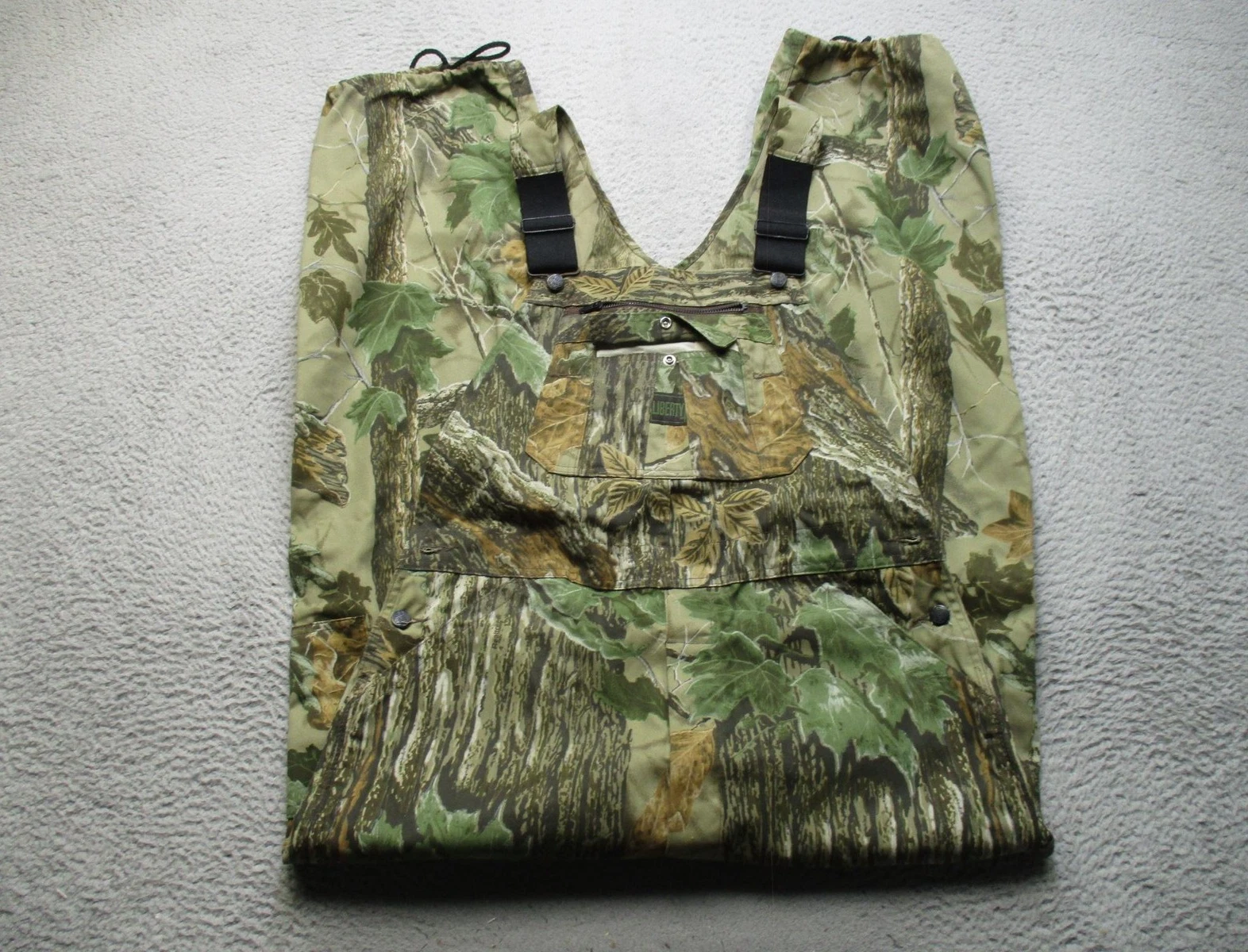 Liberty Bib Overalls Mens 36 Regular Green Realtree Camo Hunting Outdoor