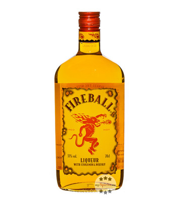 Fireball Liqueur blended with Cinnamon & Whisky / 33 % Vol. / 0,7 Liter-Flasche