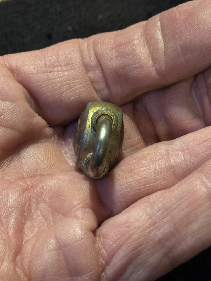 Candado ACE miniatura vintage hecho en EE. UU. sin llave ~ J157 Foto 4 de 4