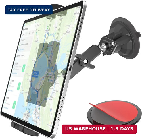 Car Tablet Holder with Strong Vacuum Suction Cup, 4-13" Devices