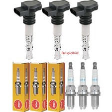3x MAXGEAR Zündspule+NGK Zündkerze für VW Touran 1T1 1T2 1.4 TSI EcoFuel