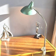 HELO Klemmlampe Mid Century Vintage Hexenhut Lamp Design 50er 60er Bauhaus Stil