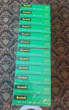 Scotch Magic Tape 810, 1/2 in x 1296 in 36 Yards 07377-9, 12 New Boxed Rolls