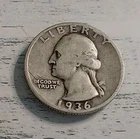 1936-S Washington Quarter 90% Silver #4