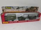 VINTAGE DINKY COMMANDO SQUAD 303 ARMY TRUCK ARMOURED CAR HELICOPTER BOXED