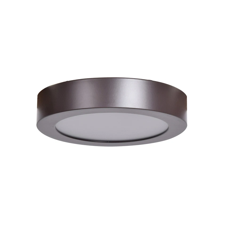 Access Lighting Strike 2.0 - 7in - Dimmable LED Round Flush Bronze - Image 2 of 4
