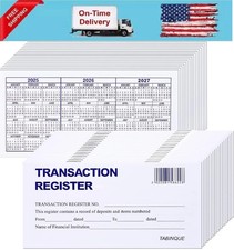 24 PCS Check Registers for Personal Checkbook, Easy to Read Checkbook Register