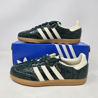 Adidas Women's Samba OG 'Snakeskin Pack - Collegiate Green' / JR8848 / 6 Womens