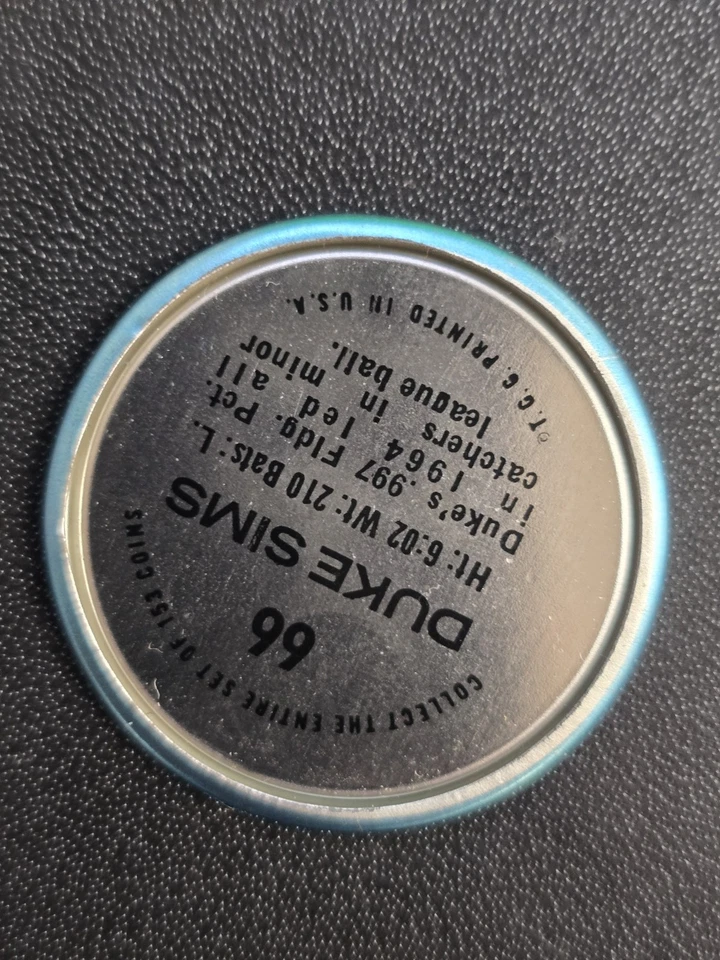 1971 topps baseball coins. THANKSGIVING HIGH GRADE SetBreak. DUKE SIMS edge Ping - Image 3 of 3