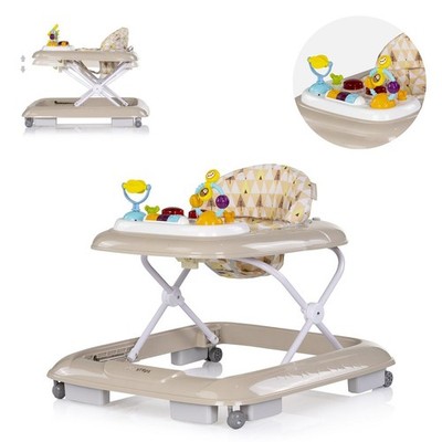 B-Ware Chipolino Lauflernhilfe Baby Steps Musik Spielpanel Musik beige klappbar 