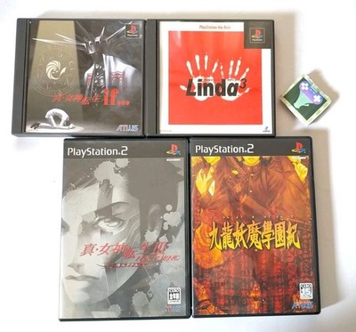 Lot 4 PS1&PS2 Shin Megami Tensei If 3 Kowloon High-School Linda Cube...