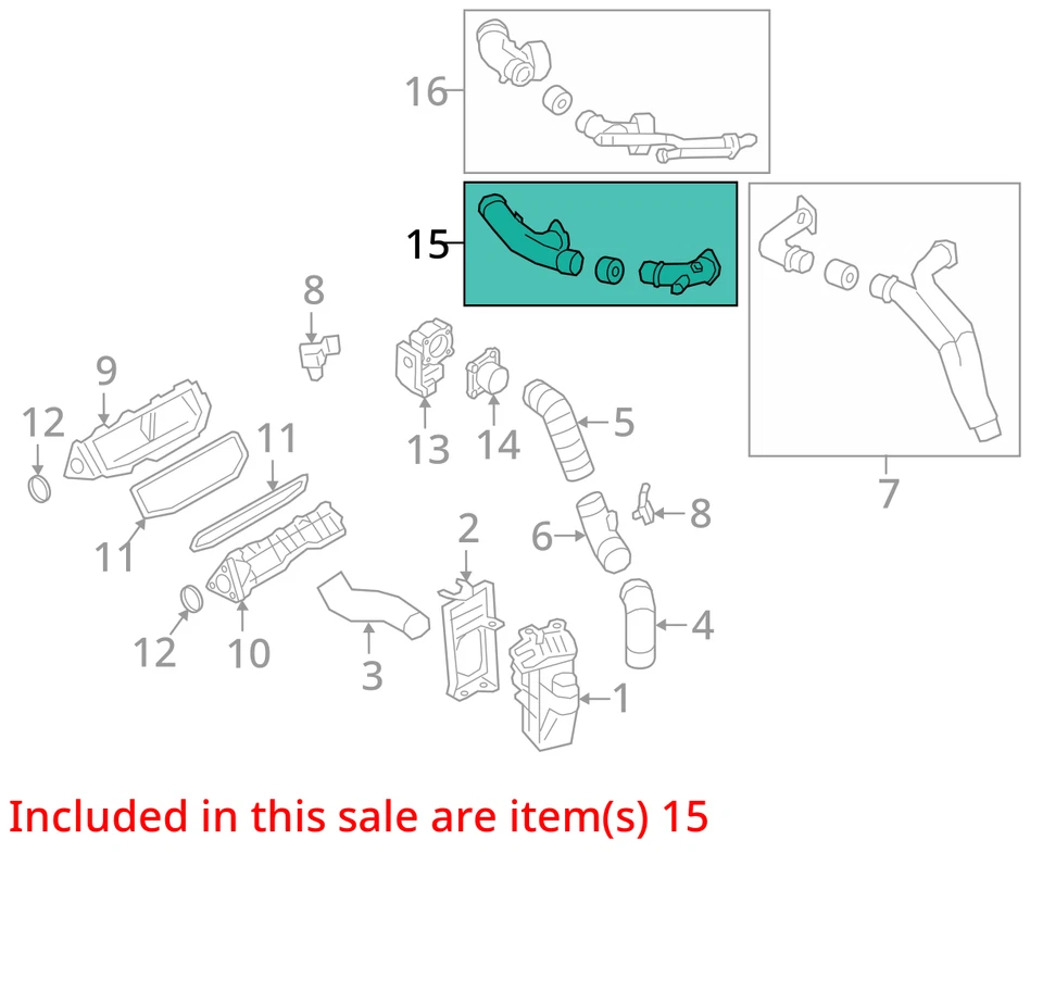 2018-2019 Audi RS5 F5 Engine air Intake Manifold 06M129666AA 72k Miles OEM - Image 3 of 4