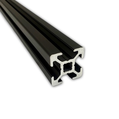 Aluprofil 20x20 | Nut 6 | schwarz | B-Typ | Bosch kompatibel | Aluminiumprofil