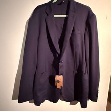 NEW PJ Paul Jones Mens 3XL Blue Blazer Jacket Unstructured Preppy Academia