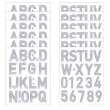 Woanger 246 Pieces Large Glitter Letter Stickers 2 Inch Self Adhesive Big Fon...