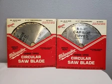 Milwaukee Heavy Duty Carbide Tipped Circular Saw Blade 6 1/4"  1 New 1 Used
