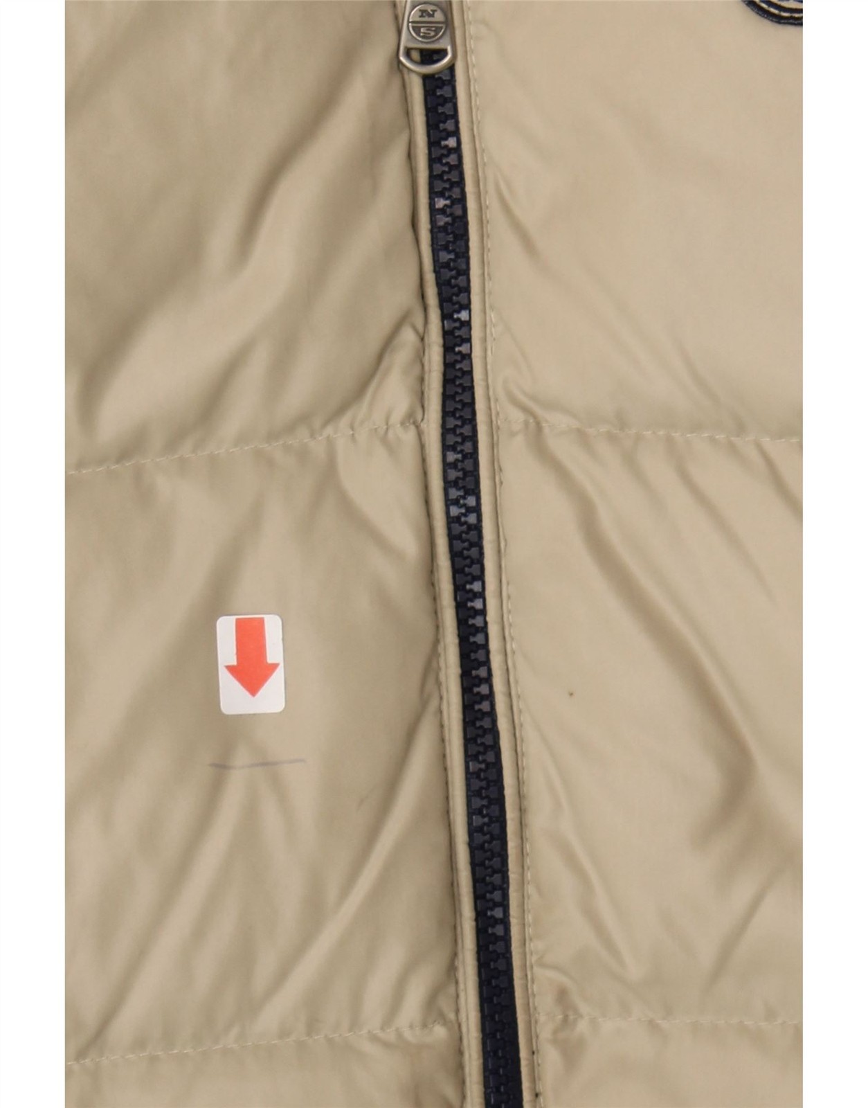 NORTH SAILS Boys Hooded Padded Gilet 13-14 Years Beige Polyamide AI10 image 4