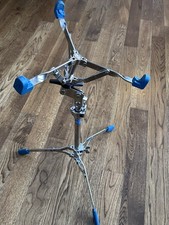 Drumeo PadStand Height-Adjustable Double Braced Drum Pad Stand Blue Rubber Grips