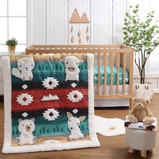 The Peanutshell 4 Piece Baby Crib Bedding Set for Boys  Crib, Multicolor