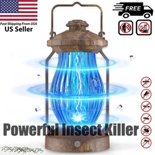 Bug Zapper Outdoor Portable Rechargeable Mosquito Killer Fly Insect Traps Lamps