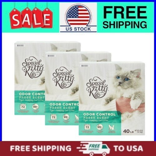 (3 pack) Special Kitty Fresh Scent Tight-Clumping Cat Litter