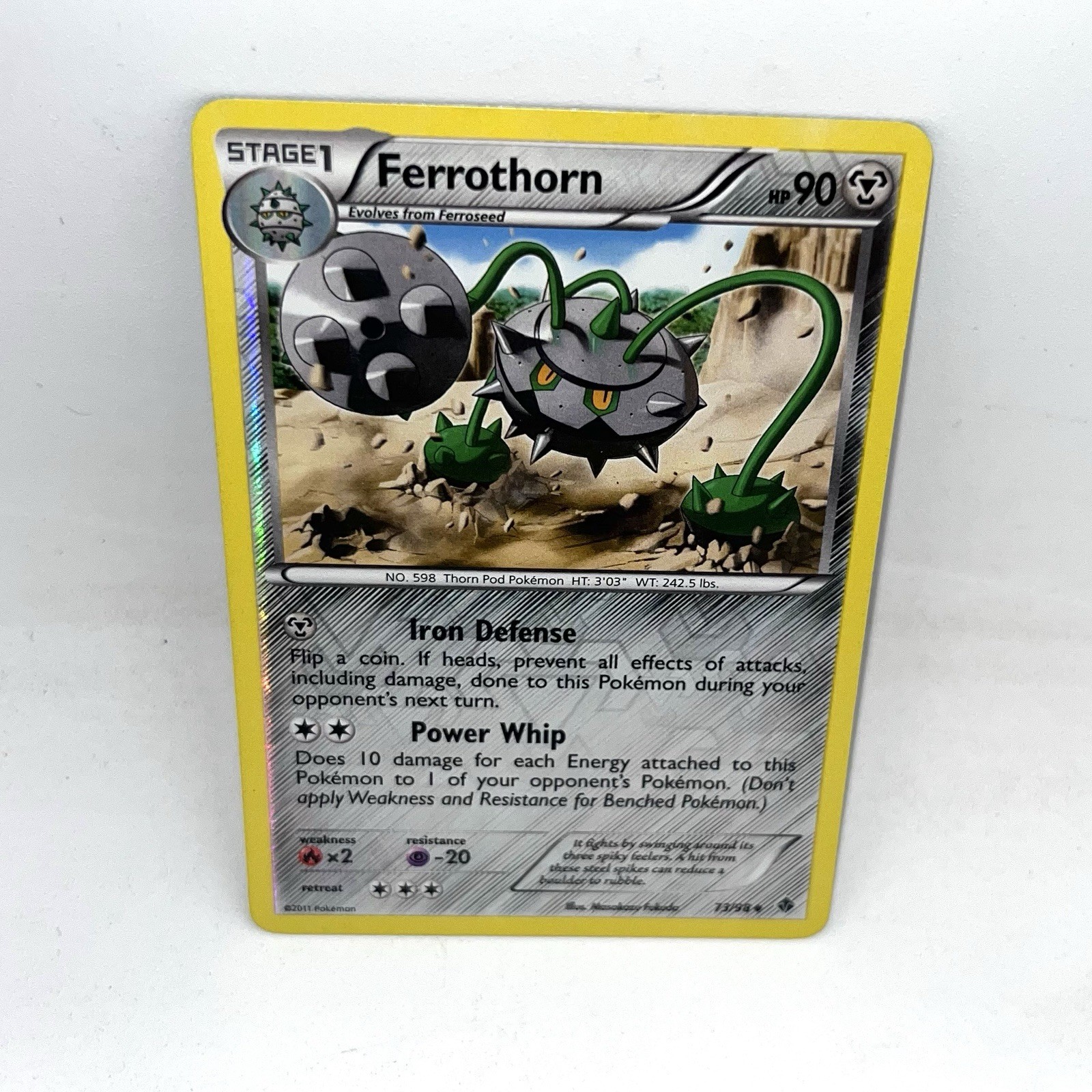 Ferrothorn 73/98 Reverse Holo Emerging Powers Pokemon TCG