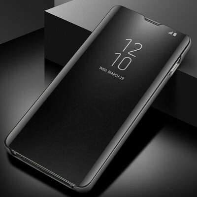 Flip S-View Mirror Clear Case For Samsung Galaxy S26 Ultra S25 S24 S23 22 S21 20