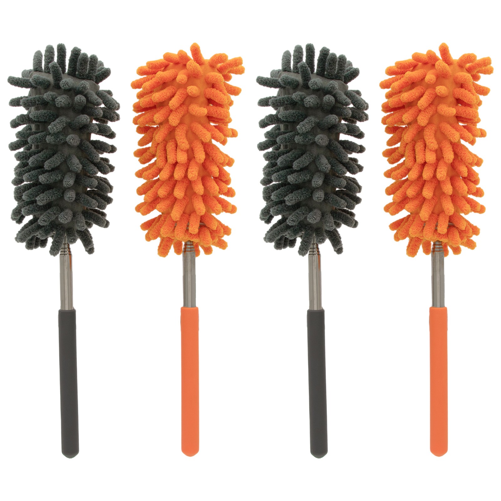 Microfiber Telescopic Duster Adjustable 6"-25" Handle in Gre