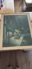 Signed Tom Lynch “Night Market” Framed  Art