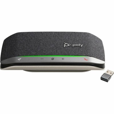 HP Poly Sync 20+ Wired/Wireless Bluetooth Speakerphone, Microsoft Teams, Silver