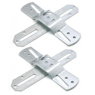  2 Sets 4'' Light Fixture Mounting Bracket, Universal Steel Rotatable Light 