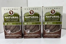 3x Clairol Natural Instincts Men Semi-Permanent Hair Dye, M9 Light Brown- NEW 🔥