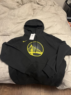 #ad Golden State Warriors Black Club Fleece Hoodie XL Extra Large $55.00