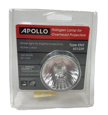 New APOLLO 360W 82V Halogen Replacement Overhead Projector Bulb ENX 31239 NOS