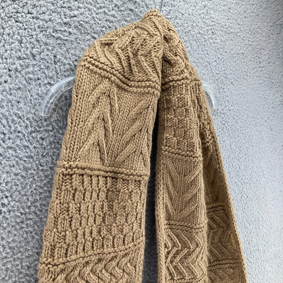 Шарф Michael Kors Infinity коренастый вязаный коричневый текстурированный легкий уход акрил - Изображение 4 из 4