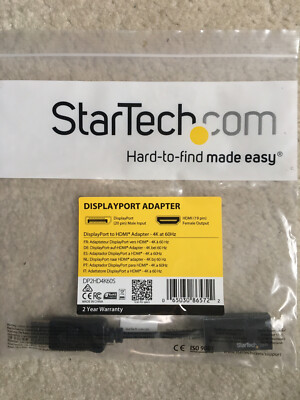 StarTech.com - DP2HD4K60S - DisplayPort UHD 4K 60Hz to HDMI Adapter Converter
