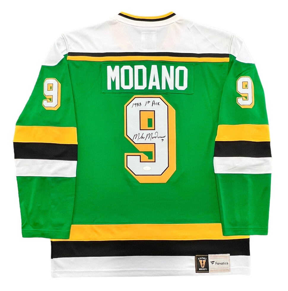 Mike Modano Minnesota North Stars Signed Jersey 1988 #1 Pick HOF JSA COA
