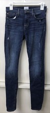 Hudson Nico Mid Rise Super Skinny Jeans Distressed Stretch Denim Size 26