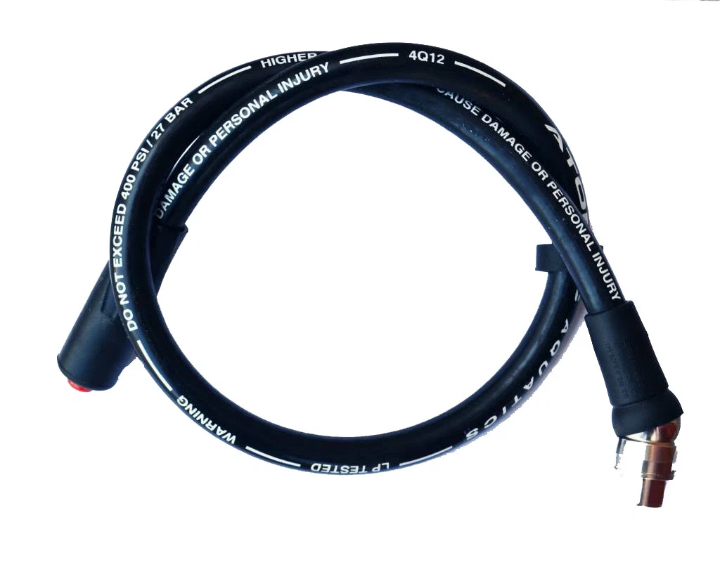 Atomic Universal Swivel Low Pressure 32" Second Stage Hose LP Dive Scuba Brass