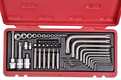 Torx Sortiment 52 teilig SENECA J910008B Innentorx Außentorx Einsätze W1463
