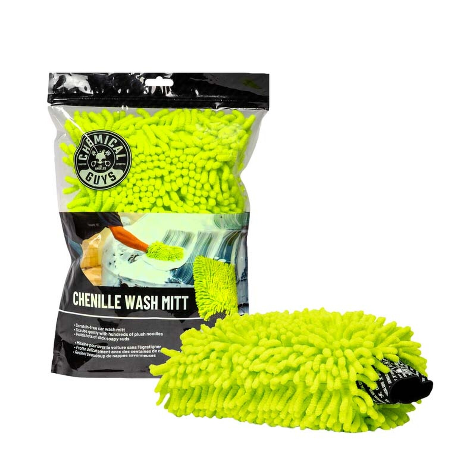 Chemical Guys Chenille Scratch Free Wash Mitt High Quality Microfiber