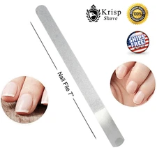 DOUBLE SIDED STAINLESS STEEL METAL NAIL FILE 7" LONG MANICURE PEDICURE TOOL